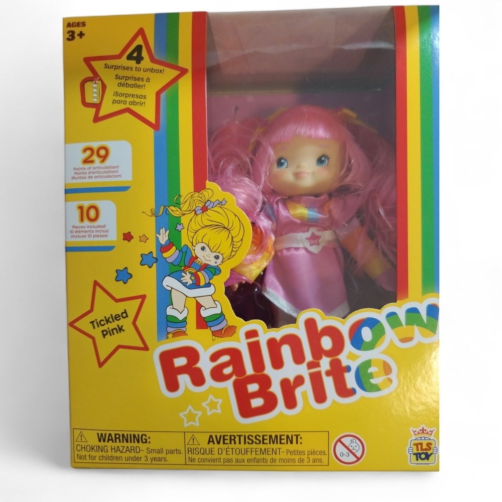 Rainbow Brite Tickled Pink Doll TLS Toy New in Box Vintage Inspired Retro